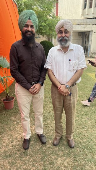 S. Divjyot Singh (Great Grandson of Bhai Hira Singh Ji Ragi) and Jagjeevan Singh (SikhNet)