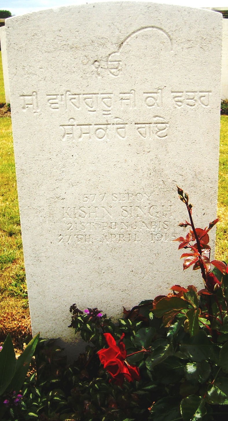 Grave of Kishn Singh Bedford Cemetory. (817K)